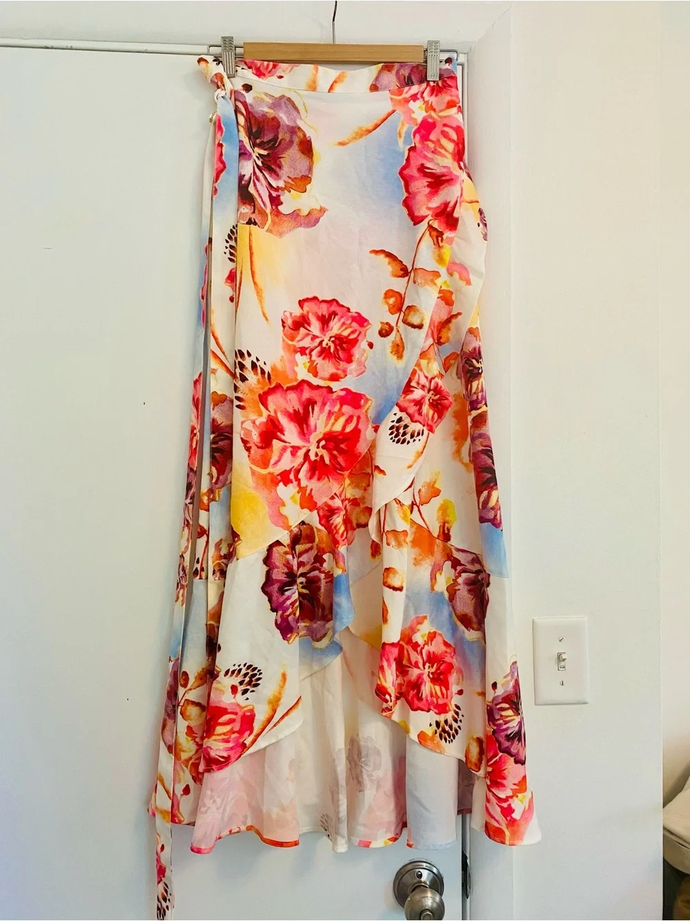 NWT Agua Bendita Floral Skirt Set - Pink, Orange, Yellow - Picture 8 of 11